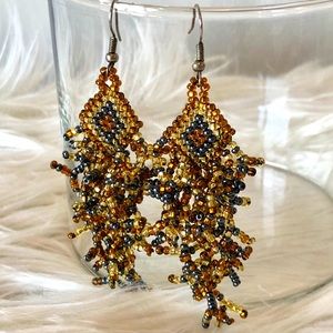 Beaded earrings from Mexico